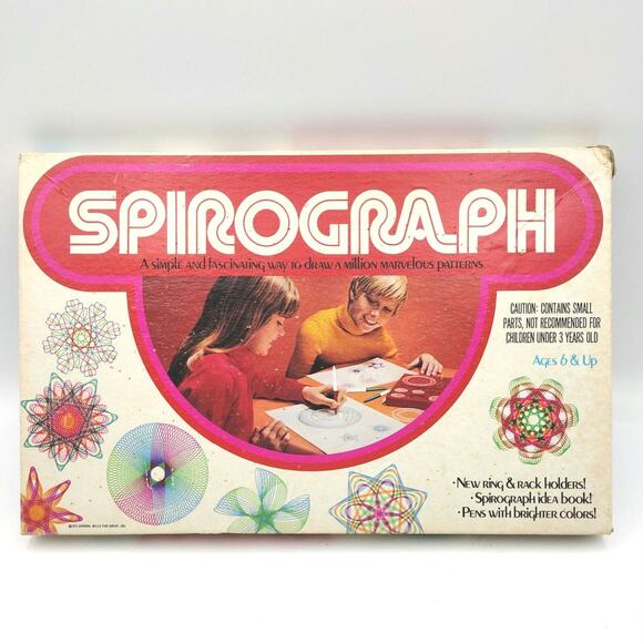 Spirograph Kenner 1973 Drawing Stencil Set Instructions Not Complete - Picture 3 of 4